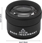 Jewelers Loupe Magnifier Jewelry Eye Loop Pocket Magnifying Glass Coin 30x