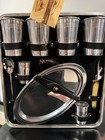 Vintage Executair 707 Travel Bar Set - Portable Cocktail Kit W  Case Mid Century