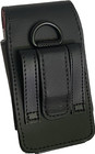 Black Leather Belt Loop Case Fits At t Basic Flip Phones