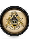 Vtg Coat Of Arms Heraldic Crest -for Breda Family-6  Diameter-wall Decor-read