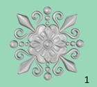 6pcs  Decor Stl Model For Cnc Router Artcam Aspire Bas Relief