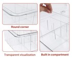 Quntharil 2 Pack First Aid Box  Clear Acrylic Frist Organizer Empty