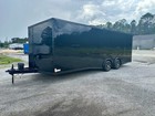 New 8 5x24 V-nose Enclosed Car Hauler Trailer Torsion Axles  8 5 X 24 Race Ready