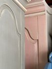 Armoire - Victorian Ornate Detail With Trim - Pinkish Salmon Color