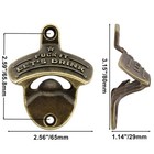 Funny Bottle Opener Wall Mounted Stainless Vintage Screw In Table Beer Cola Cap