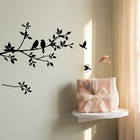 Birds Flying Tree Branches Wall Art Sticker Wall Decals Home Art Decor Mural