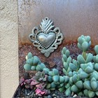 Sacred Heart  Handcrafted Haitian Metal Art  Religious Home Decor  Wall Art