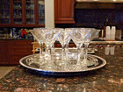 Handblown  citation  8455 Libbey Glass Co  Coctail martini Glassware Sets