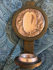 Vintage Norwegian Pewter Rosemaled H s  Norway  ole Aas Mcm Mod Cottageware
