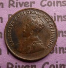Assorted 1920 To 1936  Canadian Small Cent Roll   50 Coins  King George V  a01