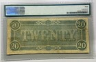 1864 T-67 - 20 Dollars - Confederate States - Pmg 30