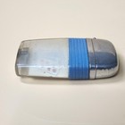 Vintage Scripto Vu-lighter Poker Playing Cards Motif Blue Chrome Collectible Usa