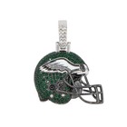Nfl Team Helmet Pendant Necklace - Gold Plated Iced Out Football Charm Jewelry