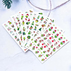 Christmas Nail Art Stickers Funny Cartoon Grinchs Design 3d Self 6sheets