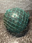 Antique Japanese Fishing Float Hand-blown 31  Green Glass Ball Buoy