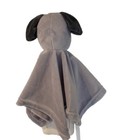 Baby Essentials Infant Lovey Security Blanket Plush White Gray Puppy Dog 11    New