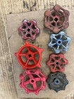 Vintage Water   Air  Valve Handles Faucet Knobs Steampunk Industrial -group Of 7