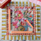 Floral Acrylic Mahjong Set Premium Tiles With Elegant Storage Box