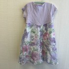 Vintage Rare Editions Girls Floral Dress Size 5 Lavender Watercolor Easter Sprin