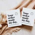 Thank You Cards For Small Business  3x3 5  100 Bulk Pack - 3 X 3 Inch  Black 