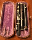 Antique Flute With Wooden Case  C  Fischer  New York