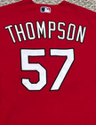 Thompson Size 46  57 2023 St  Louis Cardinals Game Used Jersey Issued Red Mlb