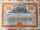 Vintage 1940s National City Line Common Stock Certificates Lot Of 50 Bus Line 