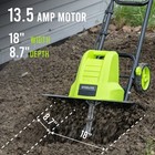 Steelite 18 Inch 13 5 Amp Corded Electric Tiller And Cultivator 9  Tilling Depth