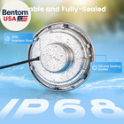 10 Inch 120v Led Inground Pool Light 5000 Lumens Cool White 50ft Cord