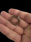 Ancient Bronze Ring Bezel With Crosshatch Pattern     Byzantine   Medieval Style