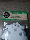 New Foam Winter Christmas Shapes Kids Crafts    White Glittery Snowflake  12 Ct 