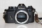 Nikon Em 35mm Slr Film Camera   2 Lenses   Accessories  tested    