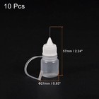10pcs 3ml Needle Tip Bottle Plastic Dropper Bottles White Cap