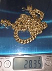 Real 10k Gold Chain 7mm Miami Cuban Necklace 22  Inch 100  Authentic  28 Grams 