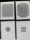 Vintage Edmund Scientific 8x10 Moire Pattern Cards Overlays  5-8
