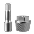 1 5 chrome Tub Drain Extractor Wrench With Drain Stopper 1 2 x 1 5 Coarse Thread
