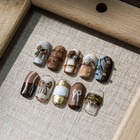 5d Bowknot Nail Decal  Brown Bowknot Nail Decals  Nails Art Stickers   419 