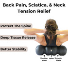 Rollga - The Better Foam Roller For Back Pain  Flexibility    Muscle Recovery 