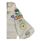 Boy Scouts Of America Adult Uniform Shirt Medium Short Sleeve Patches