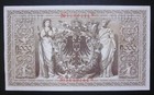 1910 Germany 1000 Mark Aunc Large Size Banknote P-44b Pre Wwi Kaiserreich Note