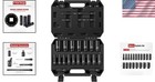 1 2  Drive 25 Pc Metric Socket Set  Cr-v  Deep Sockets  Rust Resistant