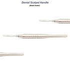 2pcs Dental Surgical Scalpel Handle Round Straight Blade Holder Stainless Steel