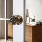 Antique Brass Dummy Door Knob Set     Vintage Solid Brass Decorative Handle