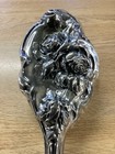 Antique Sterling Silver Hair Brush Roses Detailed 3d