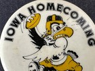 Pin University Of Iowa Homecoming 1952 Hawkeyes Hawk Pinback Button Vintage