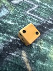 Vtg Butterscotch Bakelite Small Dice Pair With Black Pips