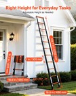 Vevor Telescoping Ladder 10 5ft Extension Ladder Multi-button Retraction 330 Lbs