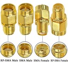 4pcs Sma Coax Connector Cable Gender Changers sma Male female To Rp-sma Male    
