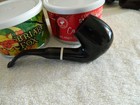 Estate Pipe Black Bent Billiard  Looks Like Made By Molina  italy  new
