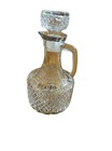Vintage Glass Decanter Lot  3      Whiskey Decanter  Oil Cruet   Avon Bottle